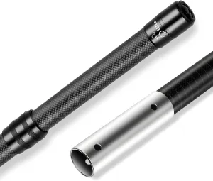 𝑵𝒆𝒘 Pool Pole Carbon Fiber, Premium15FT Pool Pole telescopic 4.6 to 15 FT, Adjustable 4 Piece Extendable Pool Cleaning Pole, Professional Pool Pole fit for Brushes, Vacuum, Nets, Skimmers, Rakes