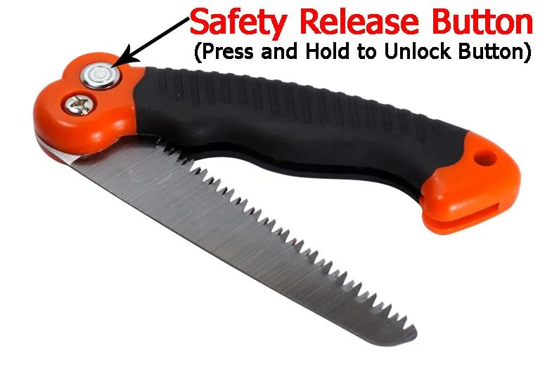 10-1/2" Mini Pruning Saw W/Safety Release Button