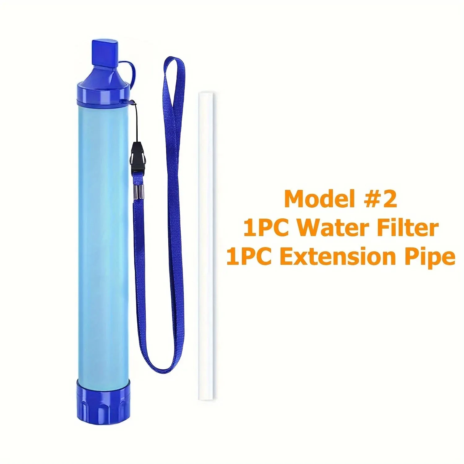10000 Gallon Portable Water Purifier Survival Straw - Fresh Water Anytime
