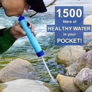 10000 Gallon Portable Water Purifier Survival Straw - Fresh Water Anytime
