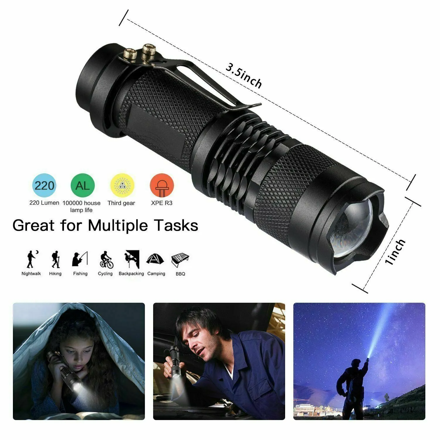 14-in-1 Outdoor Emergency Survival Gear Kit - Camping Tactical Tools SOS EDC Case