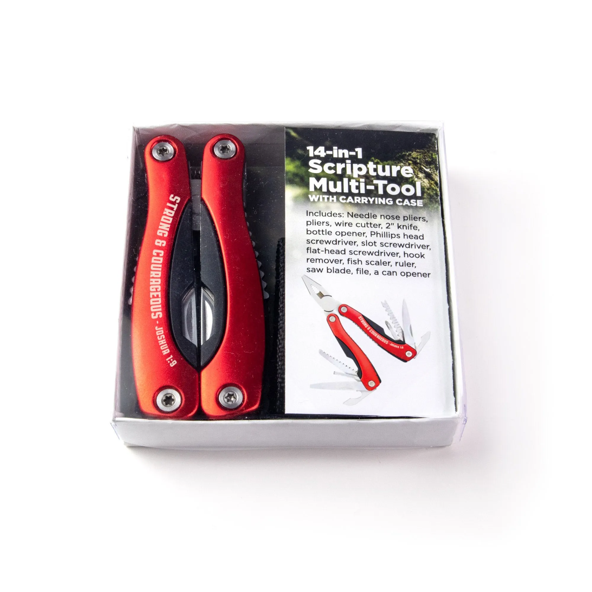 14-in-1 Scripture Multi-Tools - Strong and Courageous: Josh. 1:9