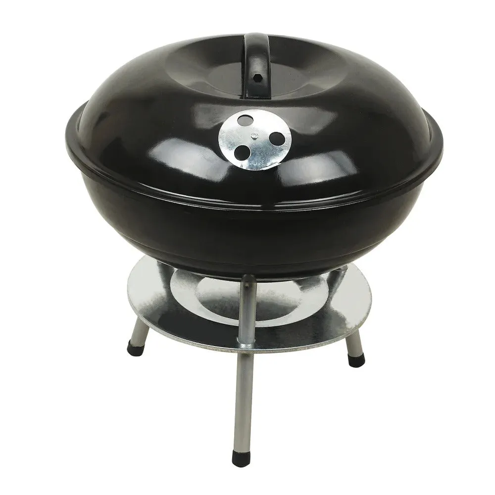 14-Inch Portable Charcoal Grill - Compact and Versatile for Grilling On-the-Go