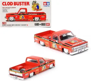 1:64 Scale Diecast Model Car Compatible with Chevrolet Silverado Tamiya x Kaido House “CLOD Buster” Orange Limited Edition by Kaido House