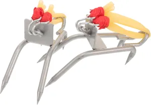 1Pairs Tree Climbing Spikes Durable Metal Spurs for Outdoor Use Easy to Use Climbing Tools for Tree Harvesting and Maintenance Design Lightweight and Portable