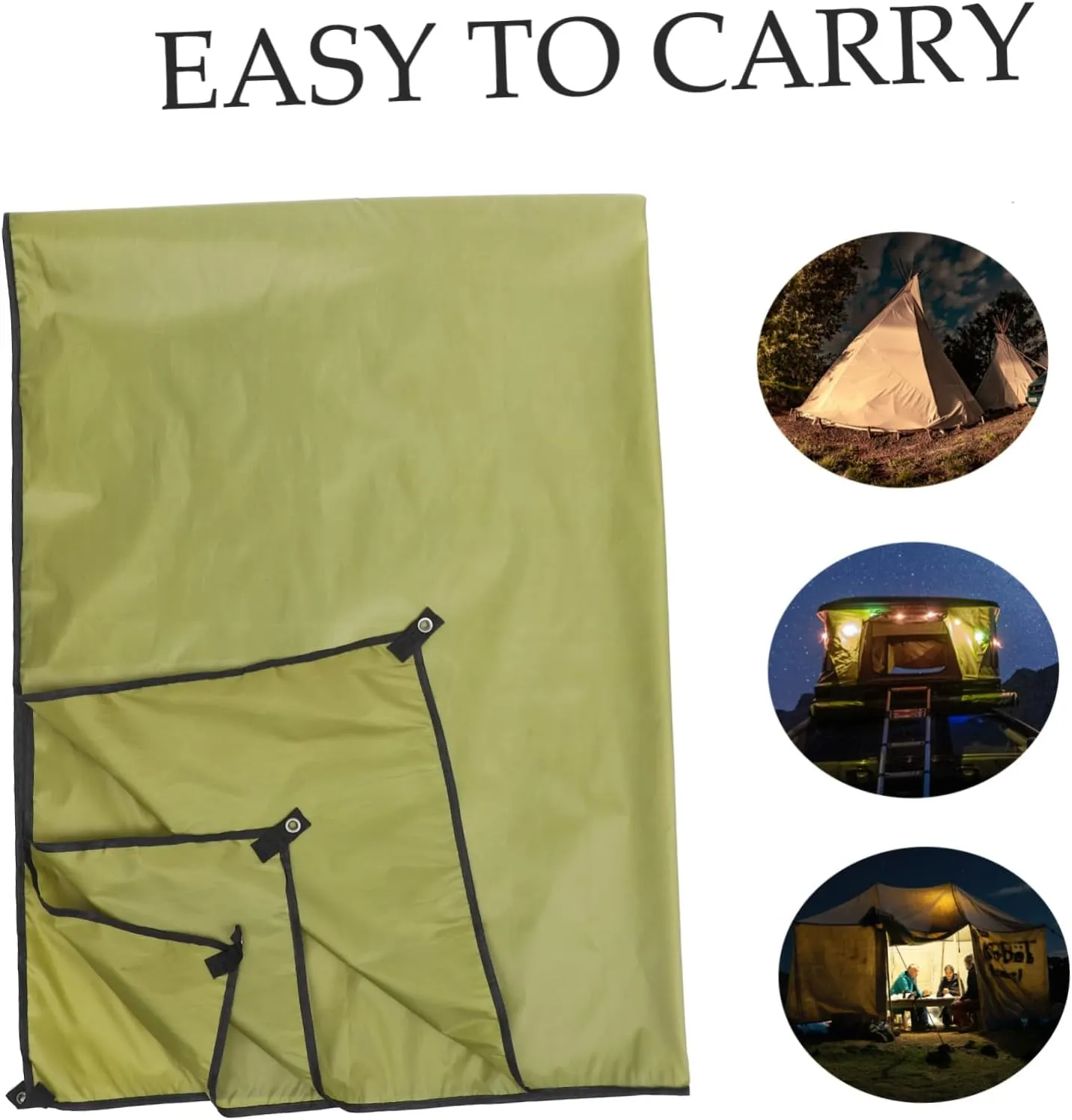 1pc Oxford Cloth Waterproof Mat Beach Blanket Sandproof Camping Pad Picnic Ground Mat Uv Protection Tent