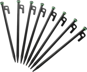1set Tent Pegs Steel Tent Stakes Metal Stakes for Ground Tent Accessories Ground Stakes Heavy Duty Tent Poles Stakes for Outdoor Decorations Ground Screw Anchors Carbon Steel