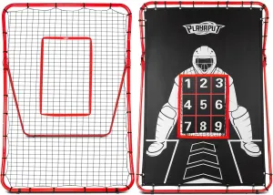 2 in 1 Baseball Rebouder Net and Pitching Net, Adjustable Pitch Back Baseball Rebounder with Strike Zone,Base Ball Bounce Back Net for Pitching,Catching,Fielding,Throwing