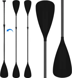 2 Set of 4 Pieces SUP Paddle Adjustable Lightweight Stand up 2 Use Paddle for Paddleboard Kayak Boat Aluminum Alloy Shaft Detachable Floating Oars