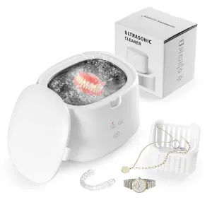 230ML High-Frequency Vibration Cleaning Retainer Cleaner Machine, 30W/45kHz Dedicated Dental Cleaning, Portable Mini Ultra Sonic Denture Cleaning for Mouth Guard, Aligner, Night Guard, Braces