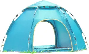 3-4 Person Pop-Up Camping Tent, Waterproof & Lightweight, Instant Setup, UV Protection, Portable with Carry Bag