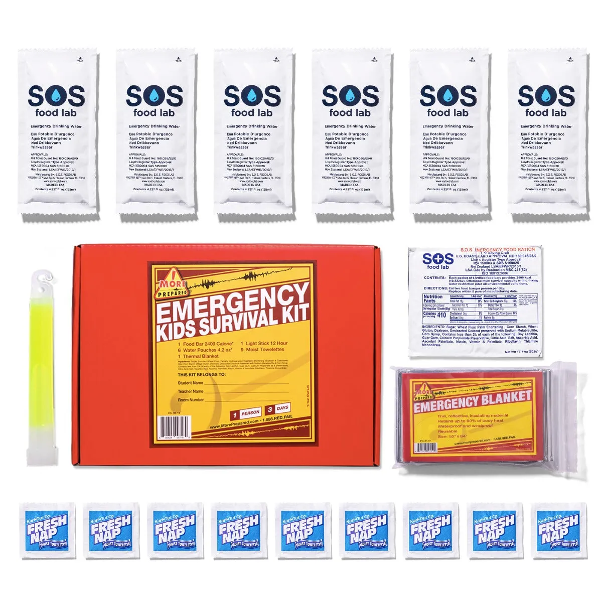 3 Day Kids Survival Kit in Box