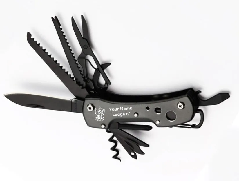 33rd Degree Scottish Rite Pocket Knife - Wings Up Multifunctional