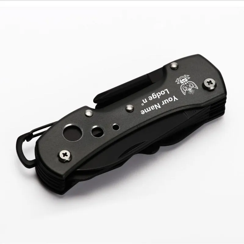 33rd Degree Scottish Rite Pocket Knife - Wings Up Multifunctional