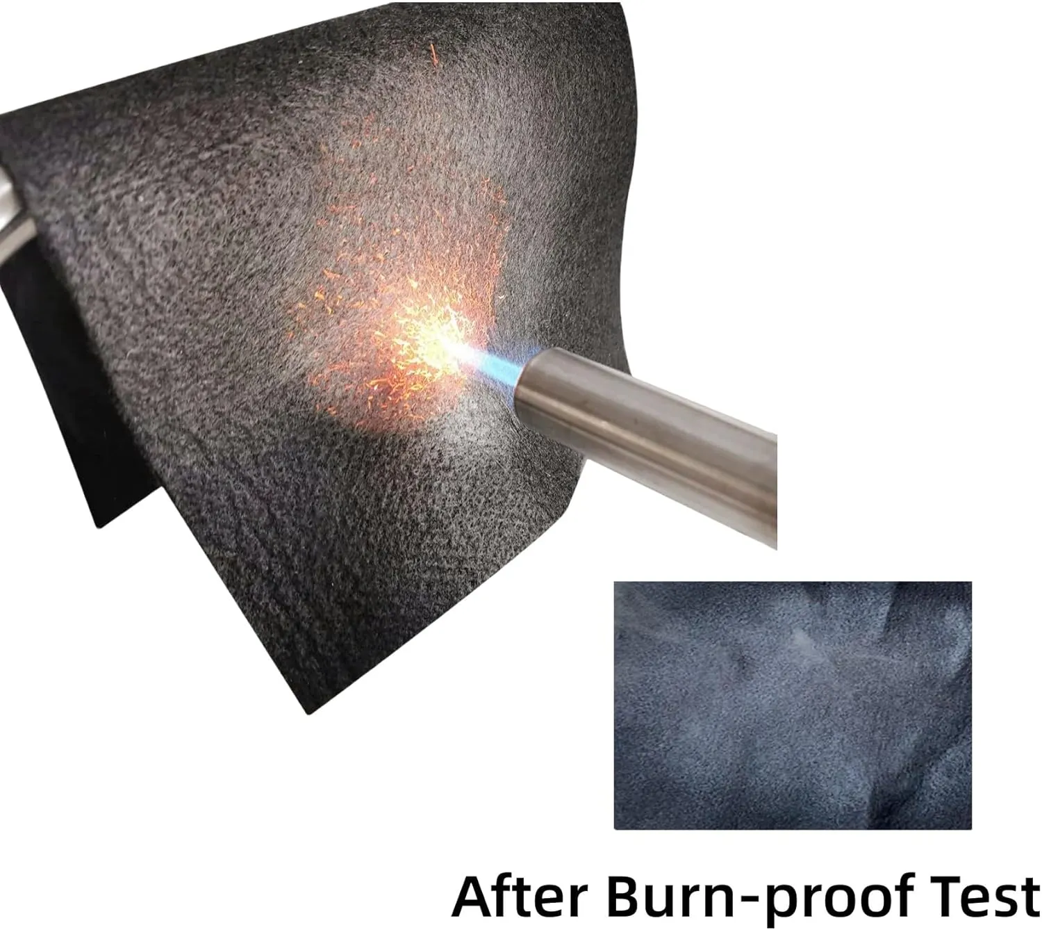39 x 48 x 1/5 inches Carbon Fiber Welding Blanket Fireproof, Heat Resistant Fabric 1800°F High Temp Insulation Pad, Flame Retardant Protective Mat for Soldering Welding Brazing Plumbing