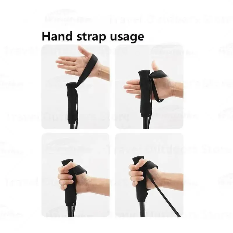 3F UL GEAR ultralight Hiking 135cm Carbon Fiberr/Aluminum Stick Walking Stick Length Adjustable Hiking Accessories-C1T1