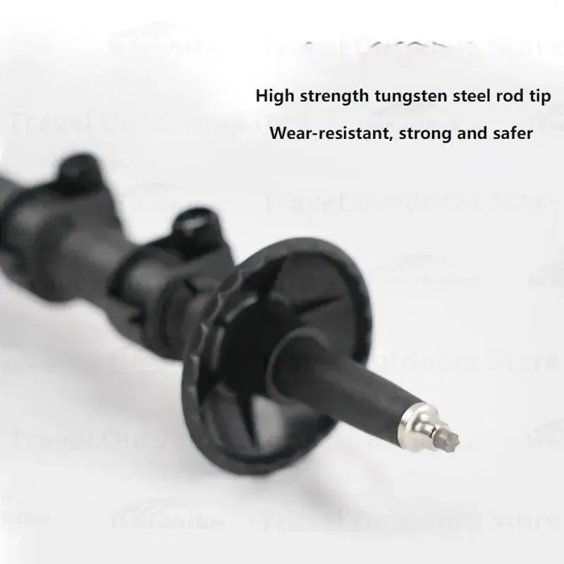 3F UL GEAR ultralight Hiking 135cm Carbon Fiberr/Aluminum Stick Walking Stick Length Adjustable Hiking Accessories-C1T1
