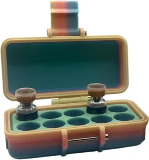 3ml Vial & Peptide Storage Box – Durable Leak-Proof Case for 17mm Vials, Tirzepatide Storage, Fridge and Freezer Safe For Travel and Fridge Organization (25 Vials)