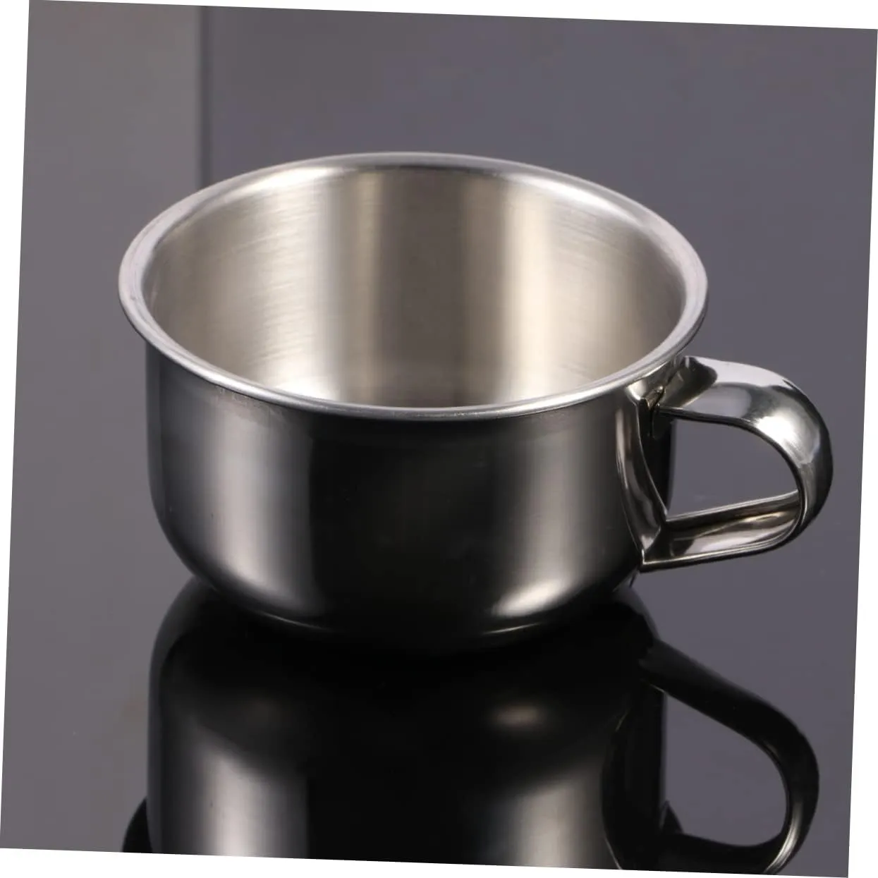 3pcs Stainless Steel Shaving Bowl with Handle Durable Razor Bowl for Wet Shaving Polished Finish for Men