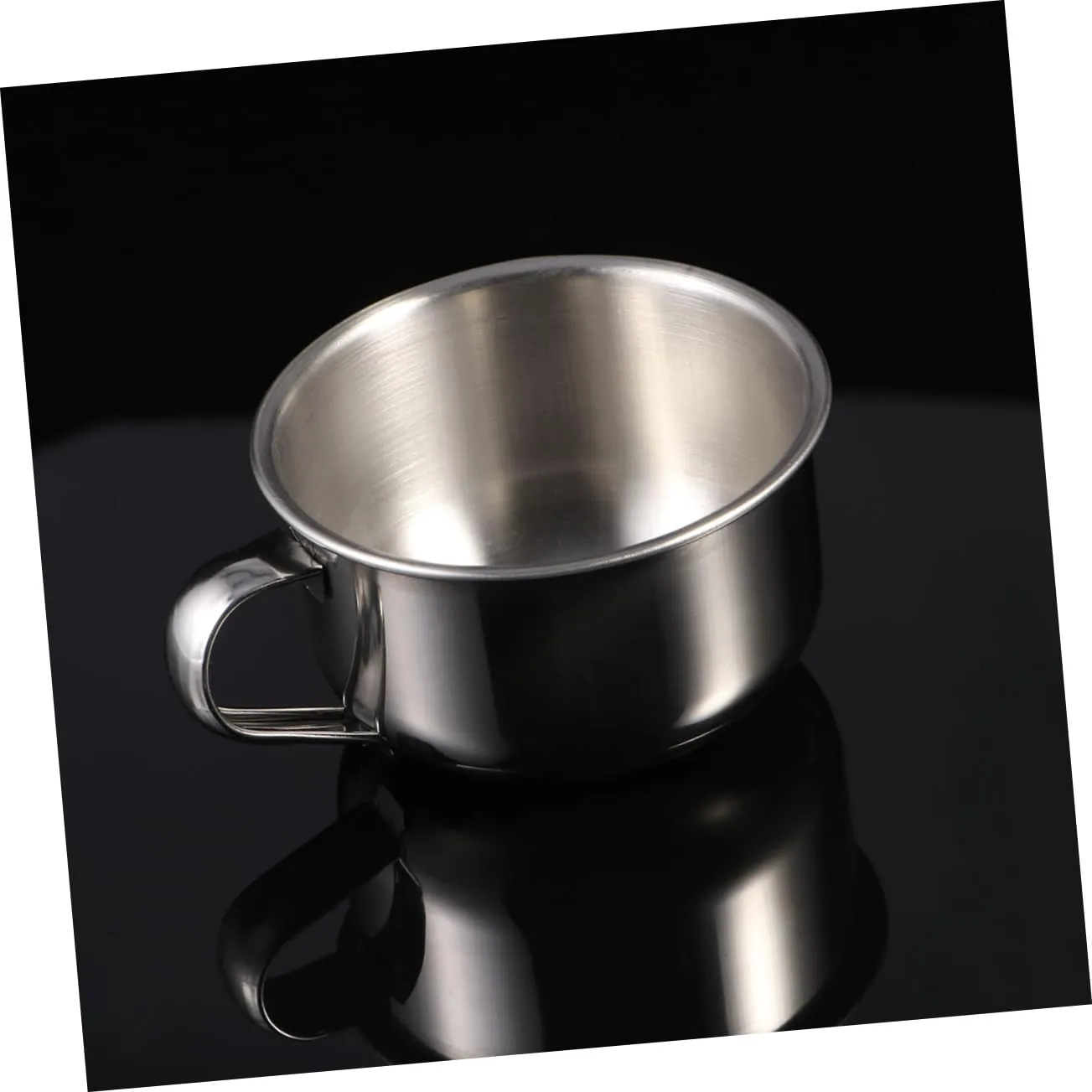 3pcs Stainless Steel Shaving Bowl with Handle Durable Razor Bowl for Wet Shaving Polished Finish for Men
