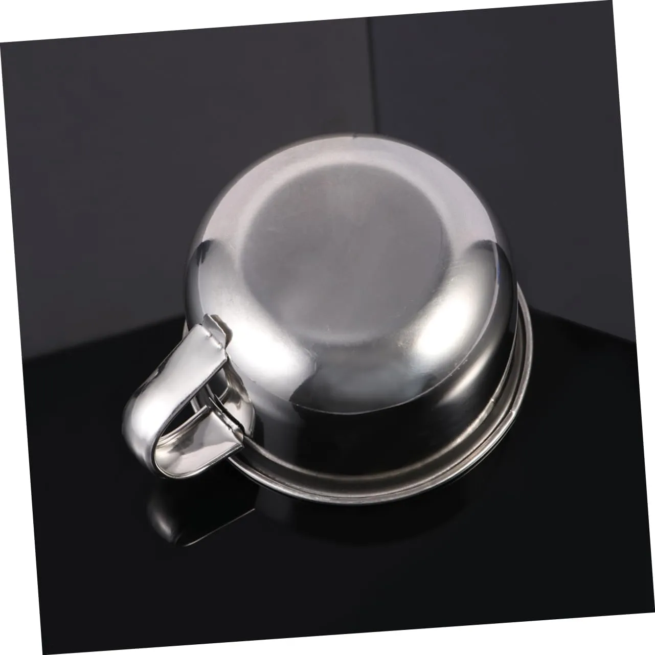 3pcs Stainless Steel Shaving Bowl with Handle Durable Razor Bowl for Wet Shaving Polished Finish for Men