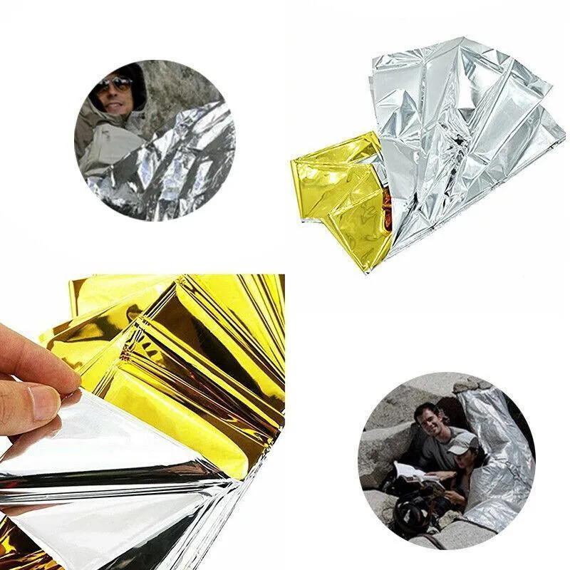 4X Space Blankets Premium Thermal Emergency Survival Camping Rescue First Aid