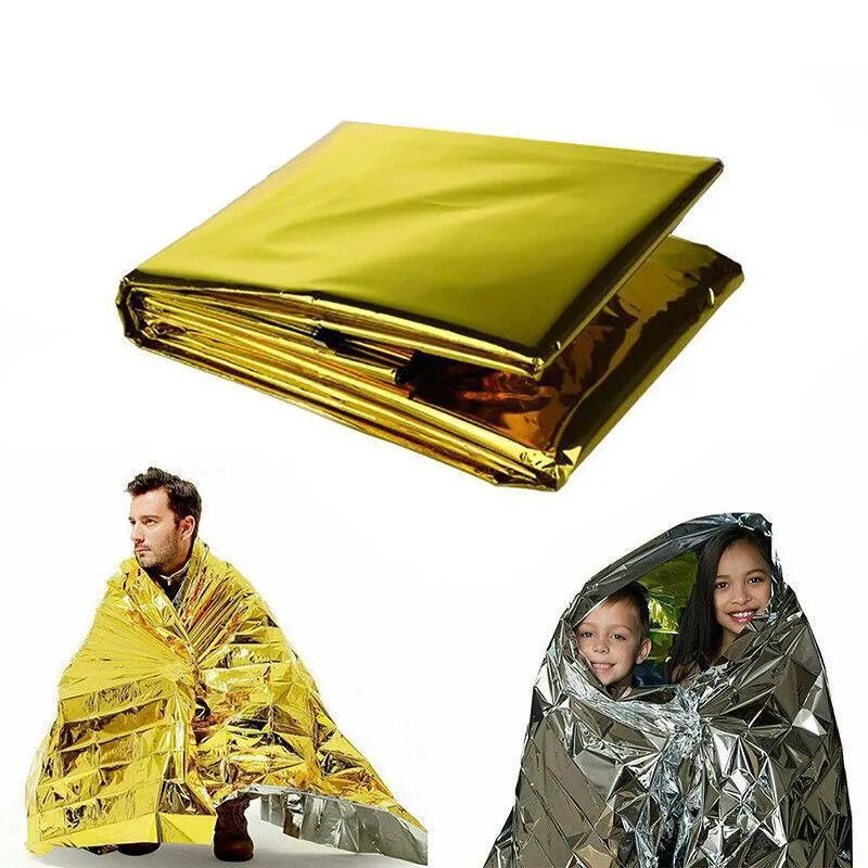 4X Space Blankets Premium Thermal Emergency Survival Camping Rescue First Aid