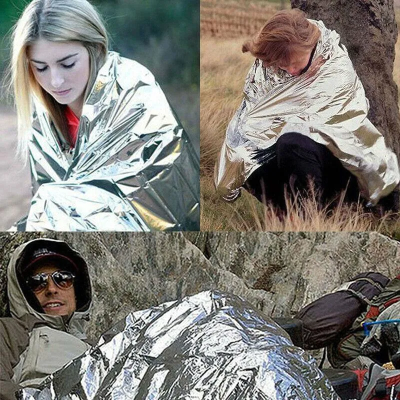 4X Space Blankets Premium Thermal Emergency Survival Camping Rescue First Aid
