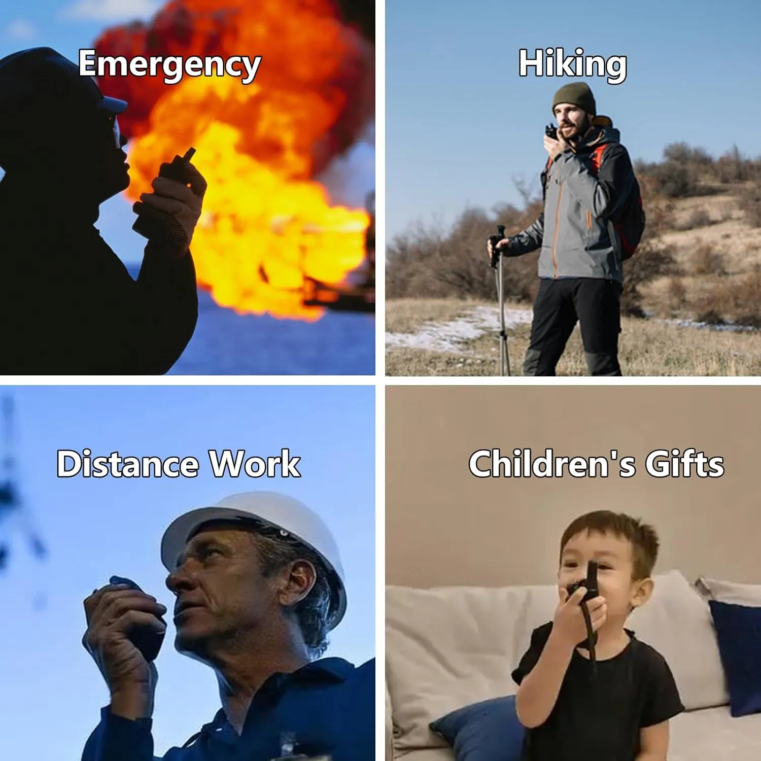 6-Pack Global Radios Walkie Talkies Unlimited Range Nationwide Source Factory R&D, Global 4G PTT Two Way Radio 5000 Miles Long Distance, 168-hour Battery Life & Rugged Rechargeable PoC Radios