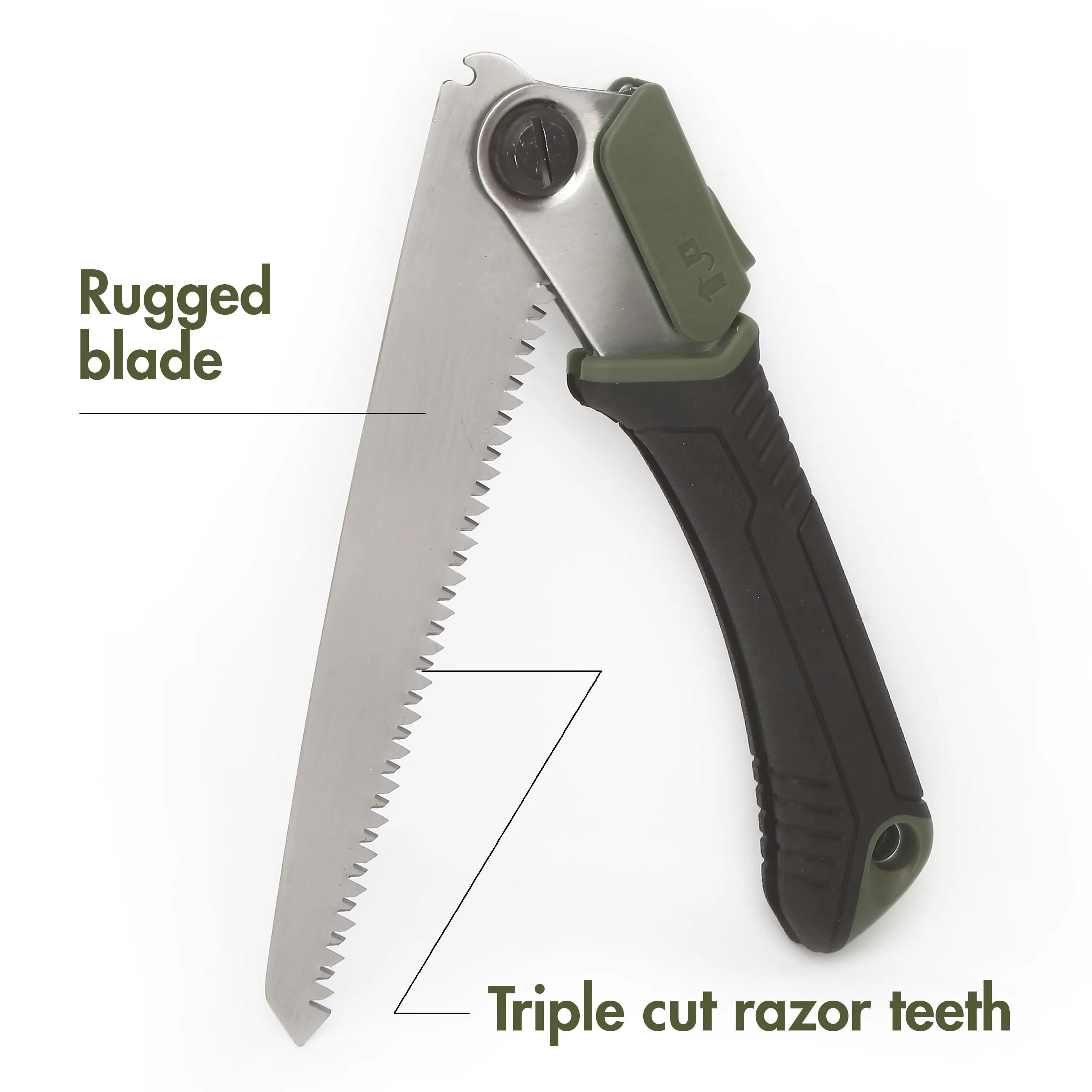 7-Inch Stainless Steel Folding Handsaw, Silver,