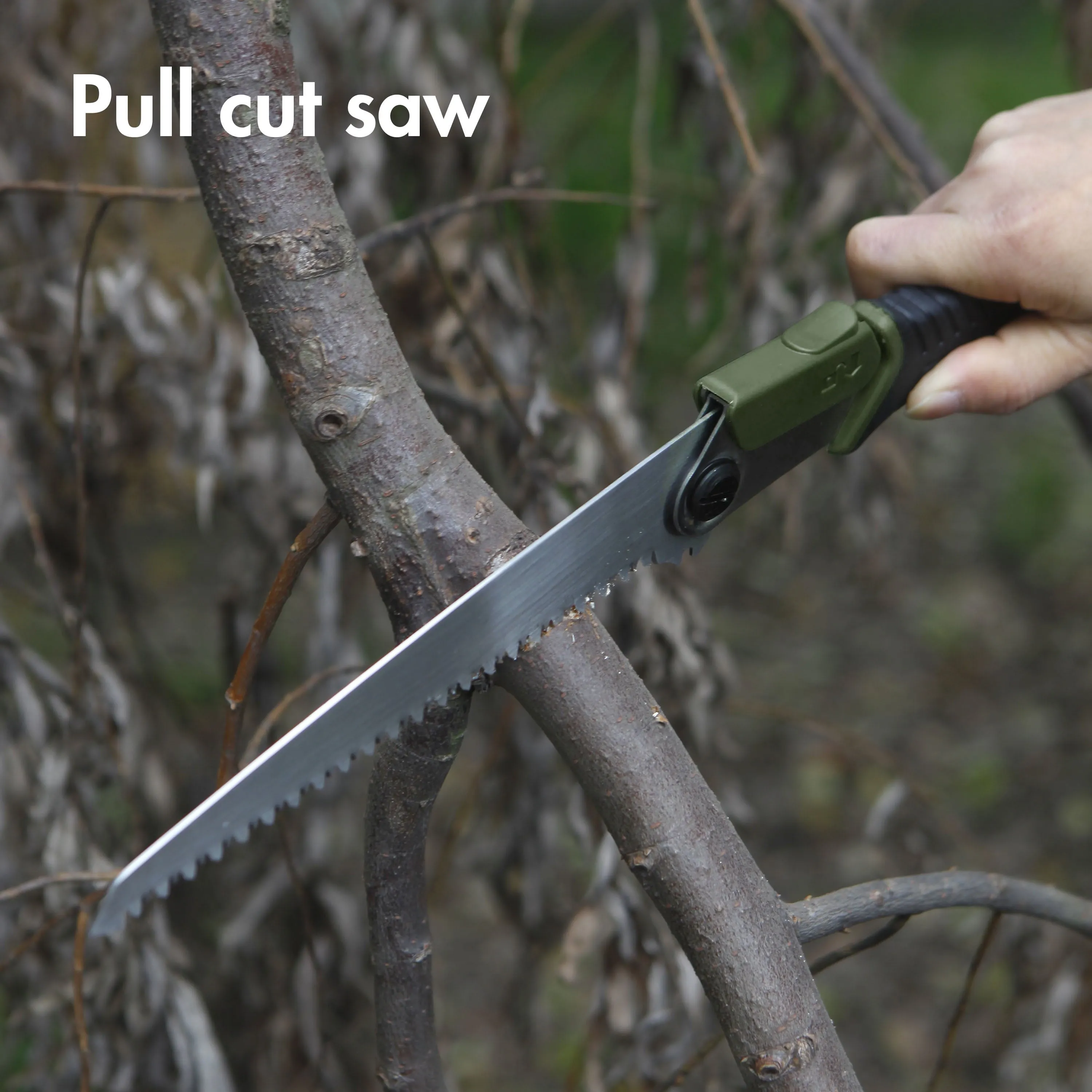 7-Inch Stainless Steel Folding Handsaw, Silver,