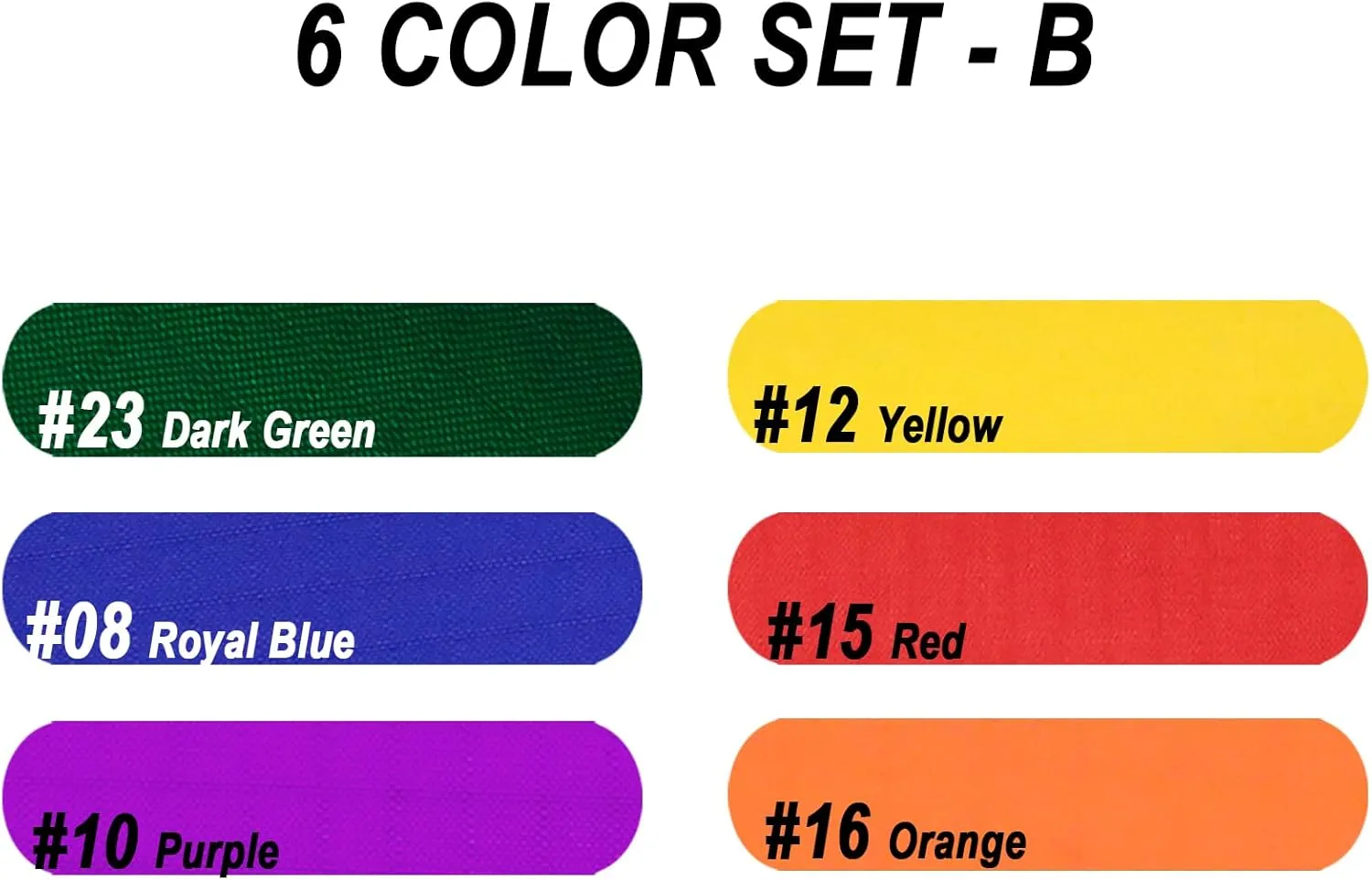 9KM DWLIFE Nylon Ripstop Fabric, 6 Color Set: 60x39 Inch, 40D Waterproof, Lightweight, Windproof, Bulk Fabric for Kite, Tent, Flag, Bag, Tarp Cover, Outdoor DIY Project
