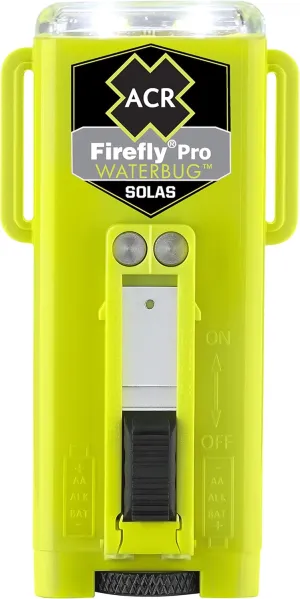ACR Firefly Pro Waterbug LED Strobe Light – Military-Grade, SOS & Steady-On Modes, SOLAS & USCG Certified, High-Intensity Marine Safety, Emergency Visibility & Durability (3971.3)