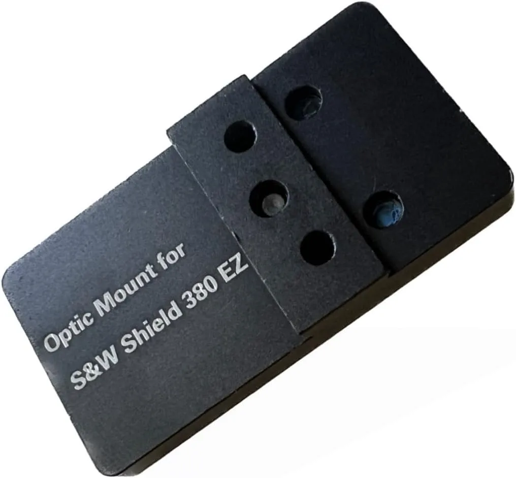 Ade Advanced Optics Delta Pro RD3-012 PRO Motion Awake, Multi Reticle Red Dot   Optic Mounting Plate for Smith Wesson SW MP 380 Shield EZ Pistol   Standard Picatinny Mounting Plate