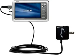 Advanced Rapid Wall AC Charger Compatible with Cowon iAudio A2 Portable Media Player - Amazingly Powerful Home Charge Design Built with Gomadic Brand TipExchange