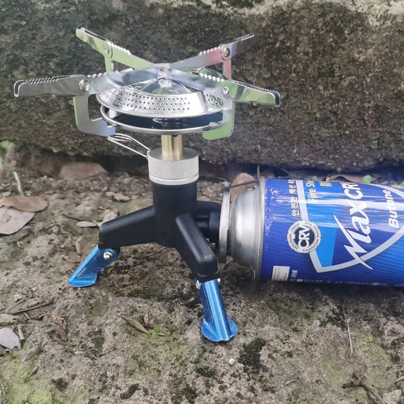 Alloy Camping Gas Stove Split Gas Burner With Blue Bag