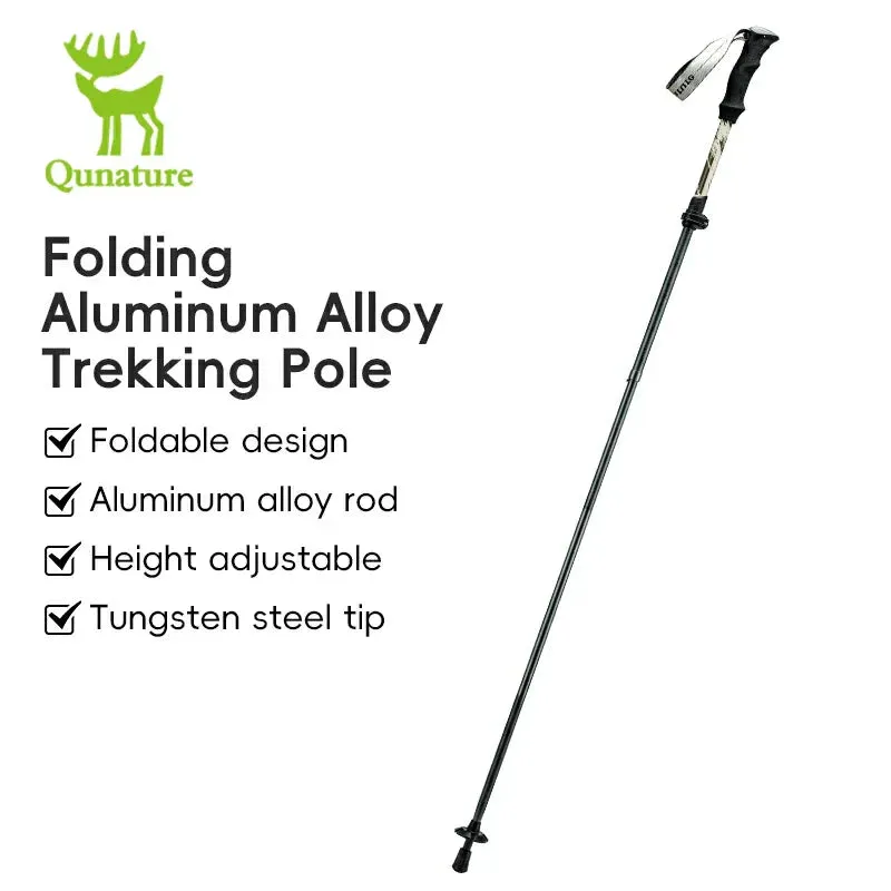 Aluminum Express international shipping Pole Grip Trekking Excellent customer service Height Foldable and Qunature Adjustable Lightweight with