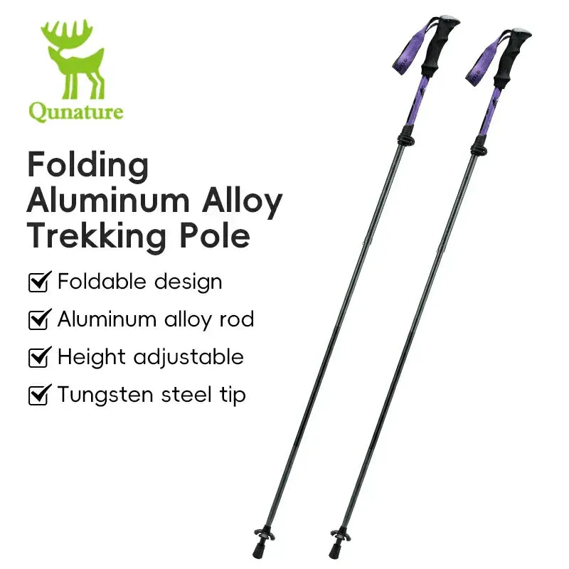 Aluminum Express international shipping Pole Grip Trekking Excellent customer service Height Foldable and Qunature Adjustable Lightweight with