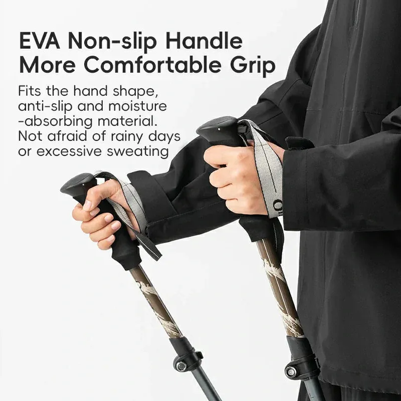 Aluminum Express international shipping Pole Grip Trekking Excellent customer service Height Foldable and Qunature Adjustable Lightweight with