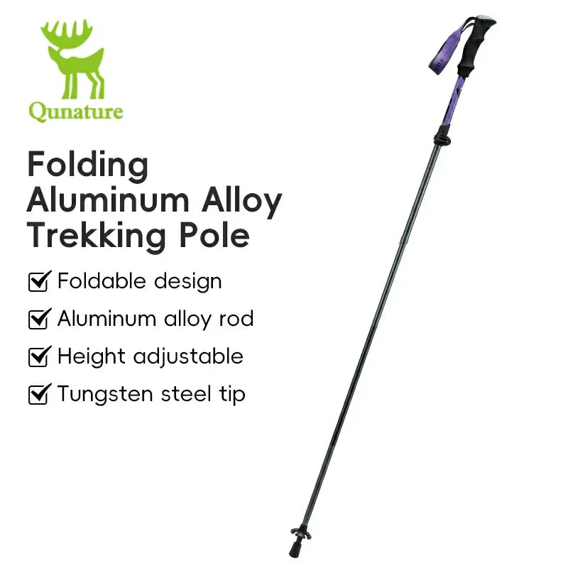 Aluminum Express international shipping Pole Grip Trekking Excellent customer service Height Foldable and Qunature Adjustable Lightweight with