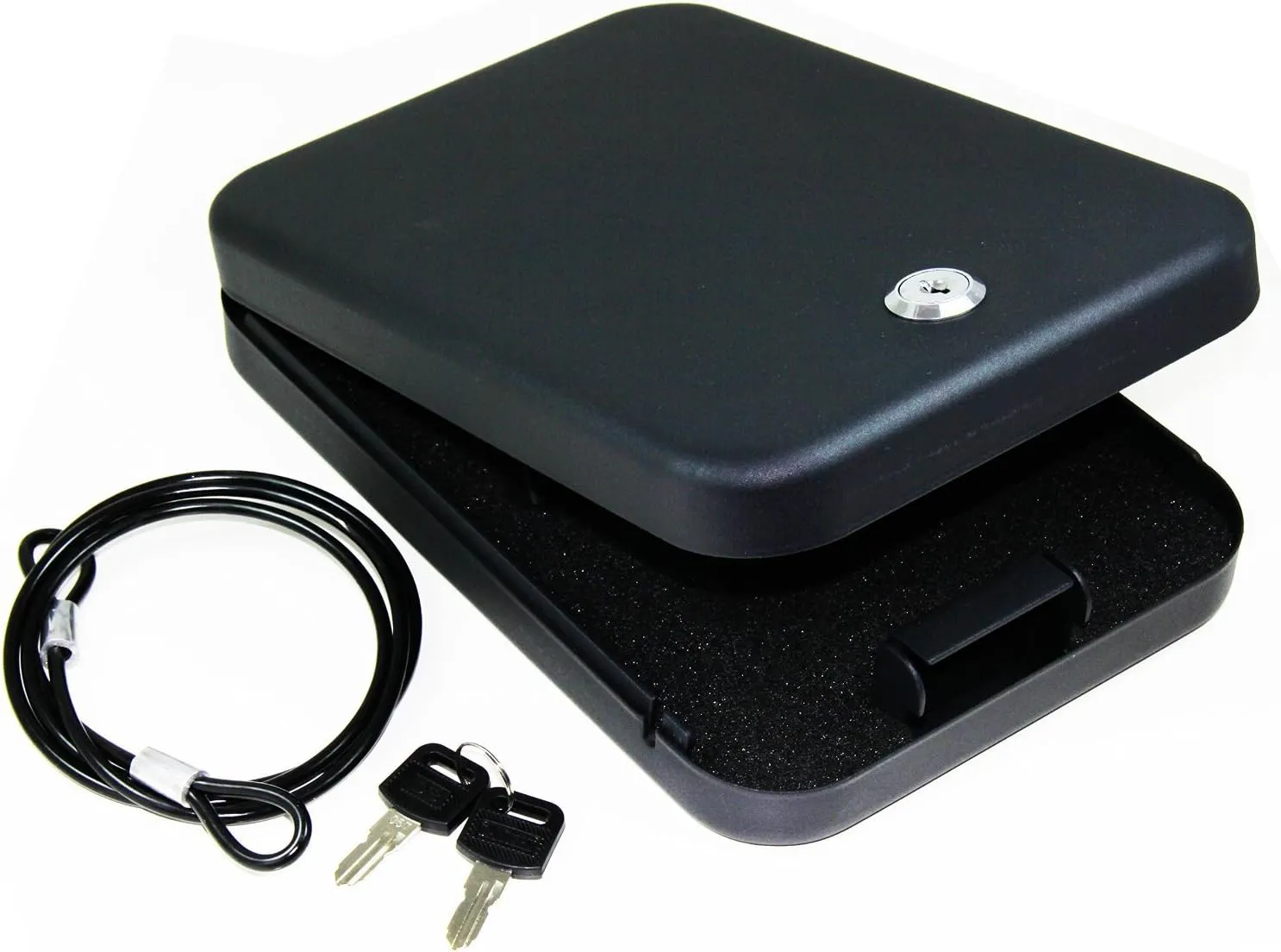 AmeriGun Club Full Size Handgun Safe Vault Security Pistol Case Key Lock Box