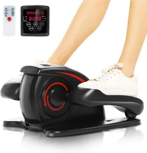 ANCHEER Under Desk Elliptical Machine - Quiet Pedal Exerciser for Seniors, Office & Home, Low-Impact Seated Leg Workout Equipment, Smart LCD Display, Remote Control
