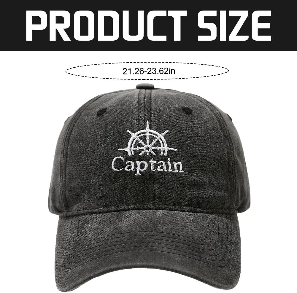 Anchor Embroidered Captain Hat Skipper Boating Baseball Caps Adjustable Nautical Yacht Navy Marine Sailor Trucker Hat