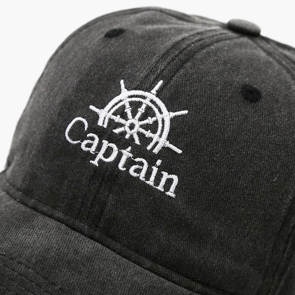 Anchor Embroidered Captain Hat Skipper Boating Baseball Caps Adjustable Nautical Yacht Navy Marine Sailor Trucker Hat