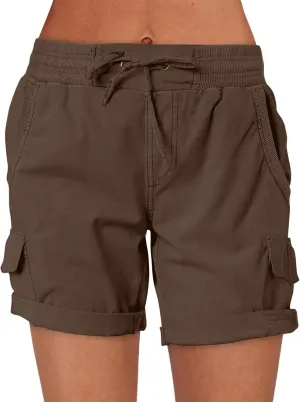 ANRABESS Womens Summer Shorts 2025 Dressy Casual Hiking Cargo Shorts Trendy Outdoor Outfits 6 Pockets