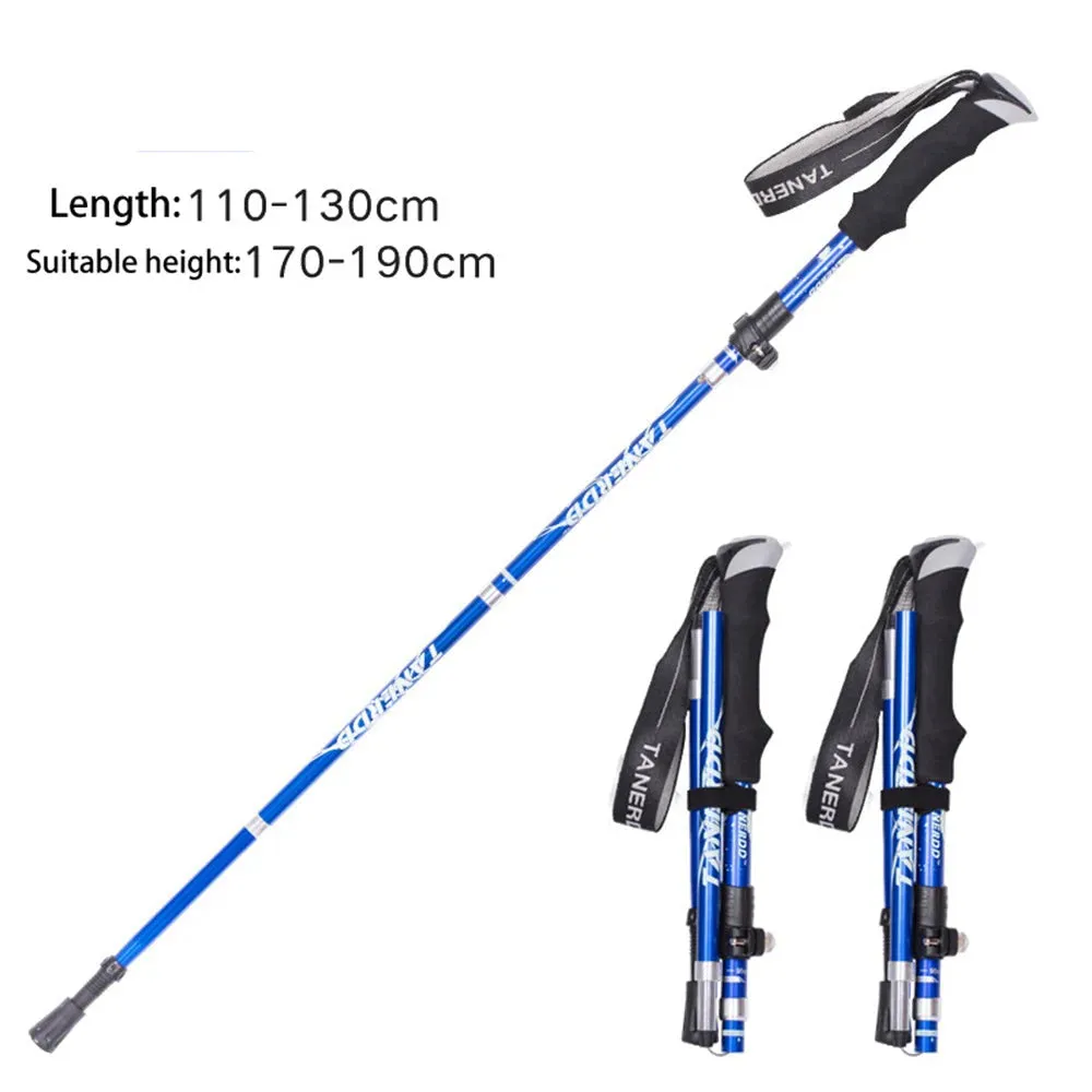 Anti-Shock Trekking Poles Telescopic & Collapsible for Outdoor Adventures