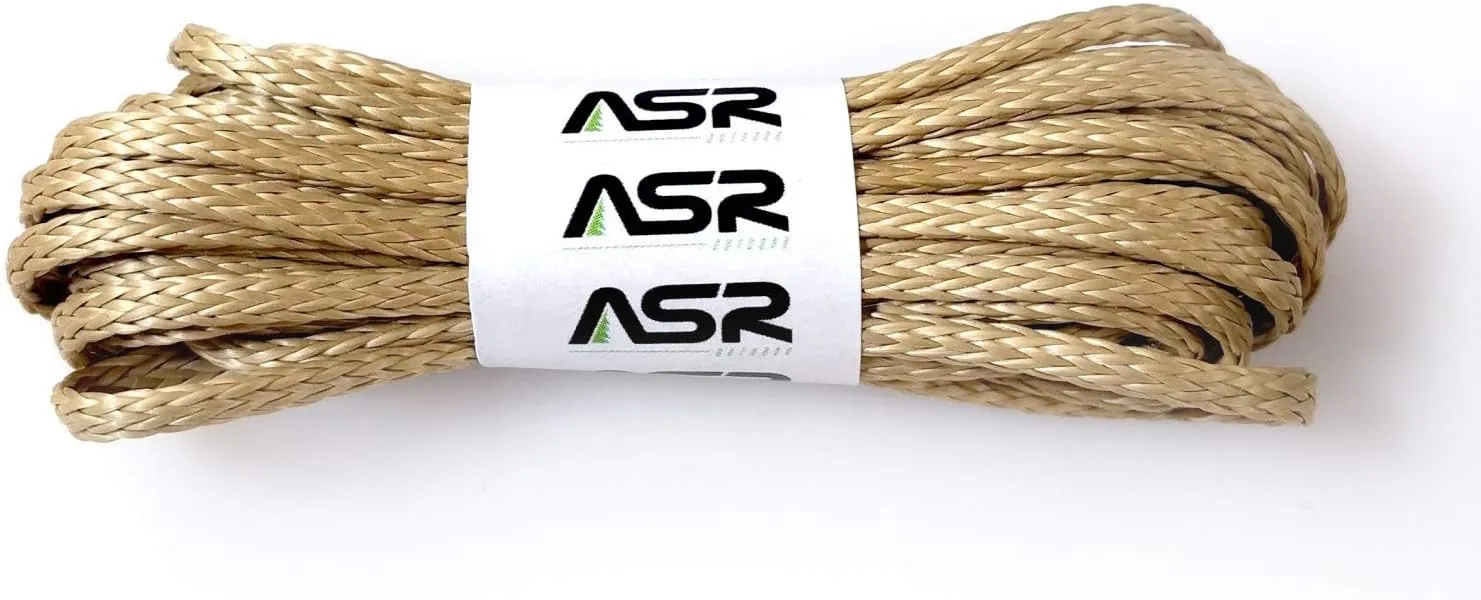 ASR Outdoor 25 Feet Technora 2500LB Utility Survival Cord, Tan