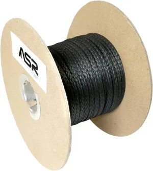 ASR Outdoor Technora 1200lb Composite Survival Cord Line - 25ft, Black
