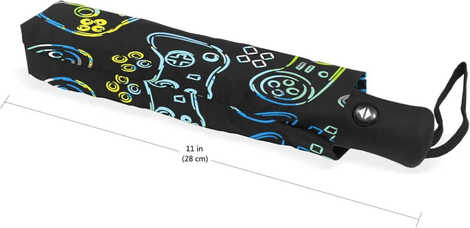 Automatic Umbrella One Touch Auto Open and Close Button Compact Travel Umbrella for Women Men Kid