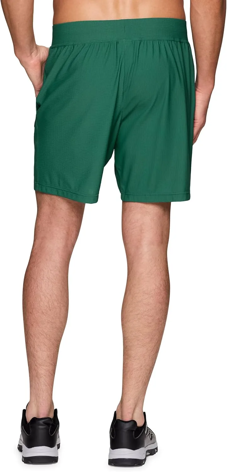 Avalanche Gym Shorts for Men, Breathable Stretch Jersey Quick Drying Workout Hiking Shorts with Pockets